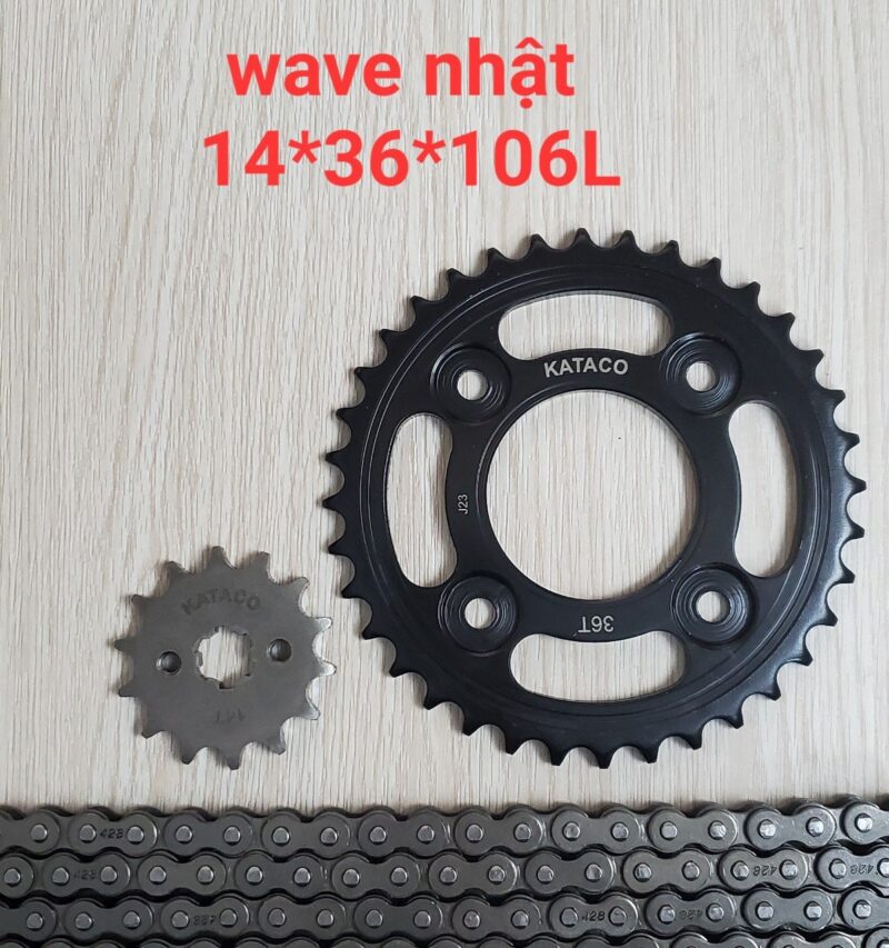 Nhông sên đĩa Wave RS nhật ,RSX ,Wave 110 ,Wave A ,Wave Blade