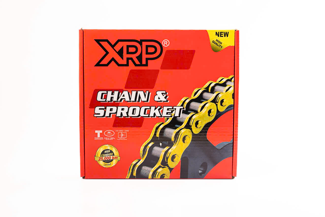 Bộ Nhông Sên Đĩa Phốt Cao Su XRP – Đĩa Đen, Sên Vàng Cao Cấp Cho Xe Côn Tay